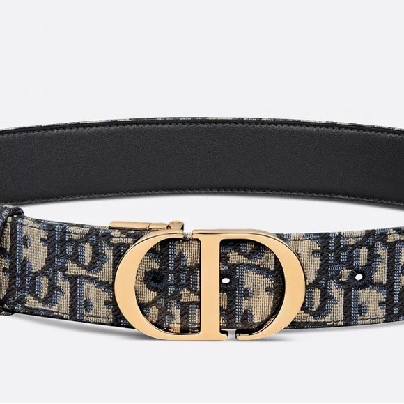 Dior Black and Gold Reversible Belt - Picture 6 of 6